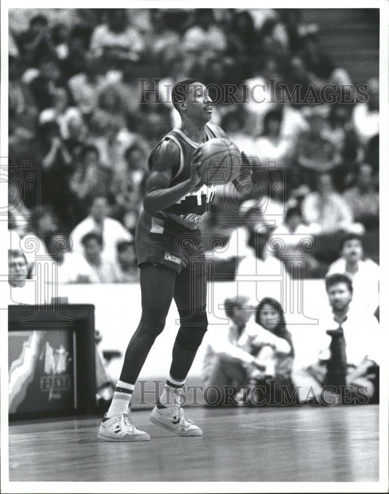 1989 Press Photo Denver Nuggets Basketball Walter Davis - RRQ19147 - Historic Images