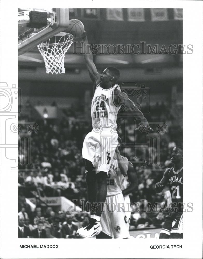 Press Photo Michael Maddox Georgia Tech Basket ball - RRQ19181 - Historic Images