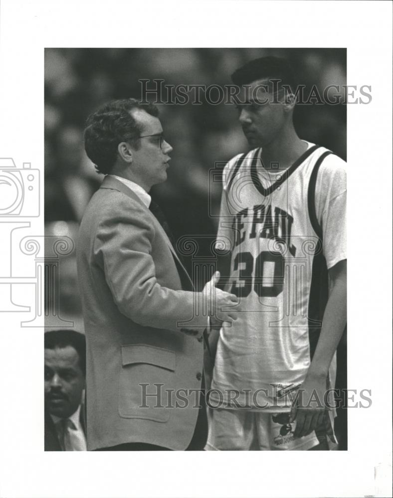 1990 Press Photo De Paul Joey Meyer David Booth - RRQ19267 - Historic Images