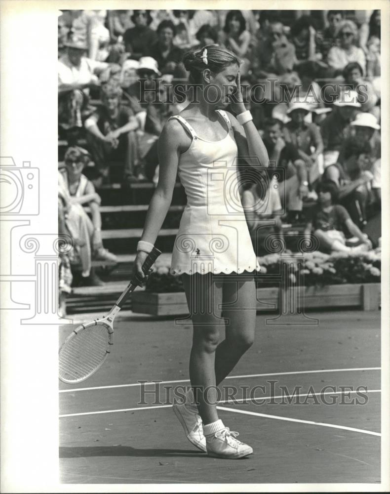 Press Photo Tennis Player Pam Tecgarden Disappointed - RRQ19763 - Historic Images