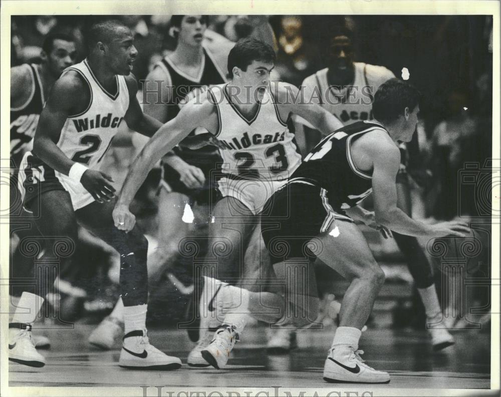 1984 Press Photo Purdue Vs Northwestern Basketball - RRQ19957 - Historic Images