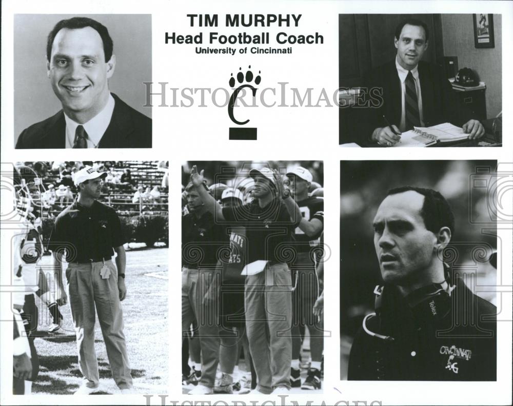1995 Press Photo Tim Murphy/Football Coach/Cincinnati - RRQ20073 - Historic Images