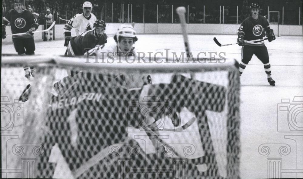 1981 Press Photo New York Islanders VS Colorado Rockies - RRQ20489 - Historic Images