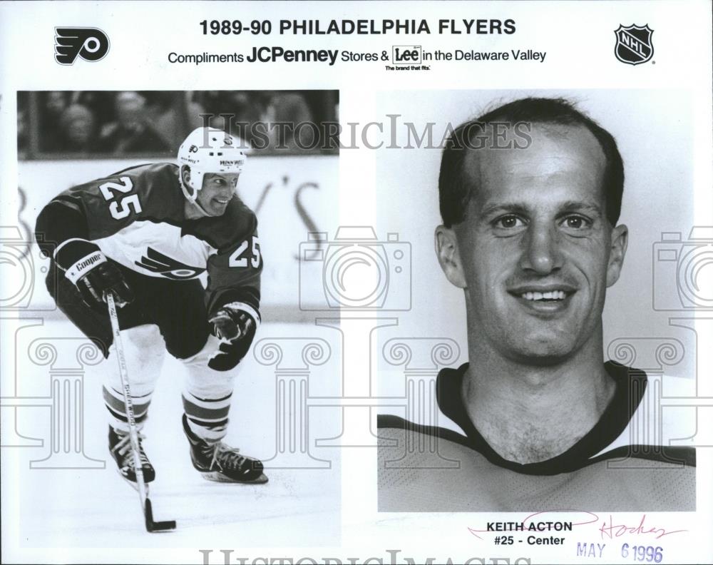 1996 Press Photo Philadelphia Flyers&#39; Keith Acton - RRQ20585 - Historic Images