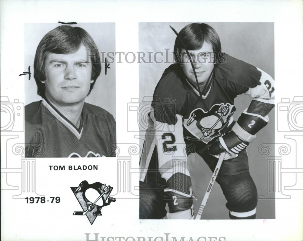 1981 Press Photo Tom Bomber Bladon NHL Penguins defense - RRQ20619 - Historic Images