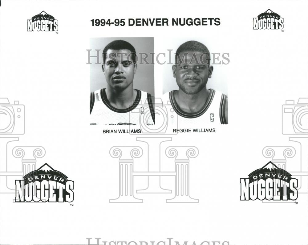 1994 Press Photo Denver Nuggets Players Williams - RRQ20877 - Historic Images