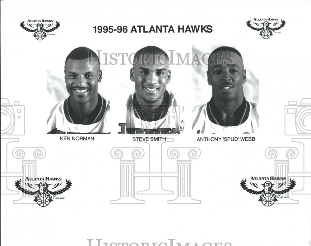 1995 Press Photo Atlanta Hawks Basketball Team NBA - RRQ20917 - Historic Images