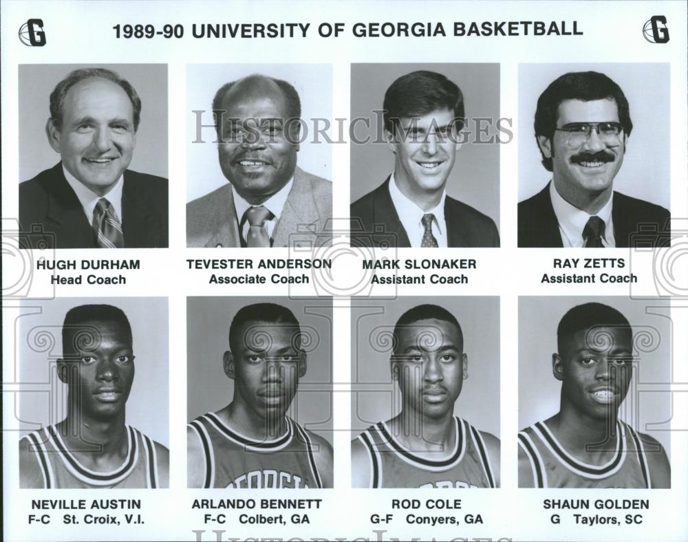 1989 Press Photo University of Georgia Basketball Team - RRQ20921 - Historic Images