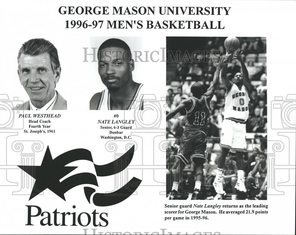 Paul Westhead Basketball Player Head Coach Undated vintage press