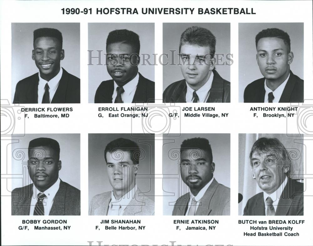 1990 Press Photo Hofstra University Basketball Team - RRQ20949 - Historic Images
