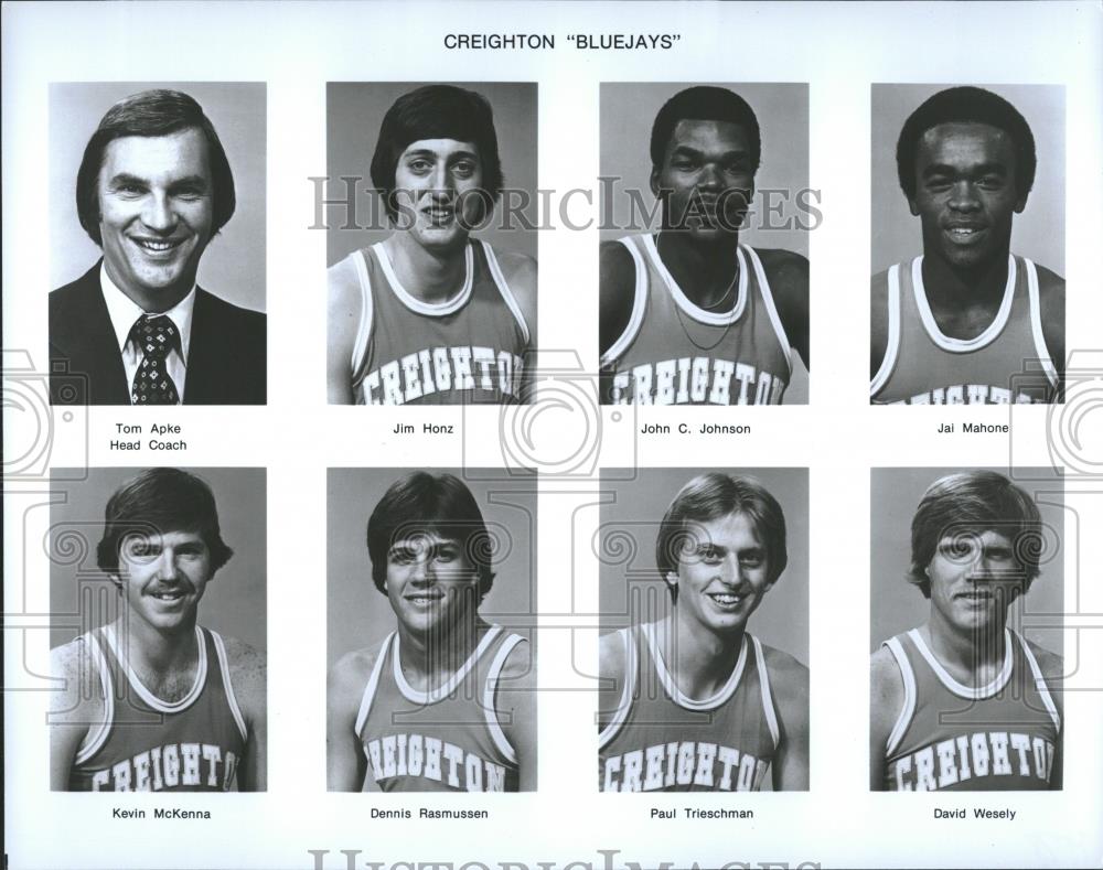 Press Photo Creighton Bluejays Team Photo/Basketball - RRQ21019 - Historic Images