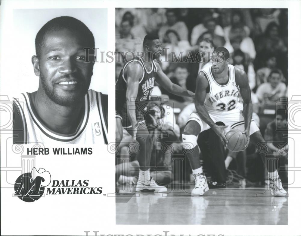 Press Photo Promo Dallas Mavericks Herb Williams - RRQ21035 - Historic Images