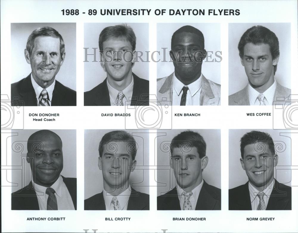 1988 Press Photo Flyers Roster University Of Dayton - RRQ21047 - Historic Images