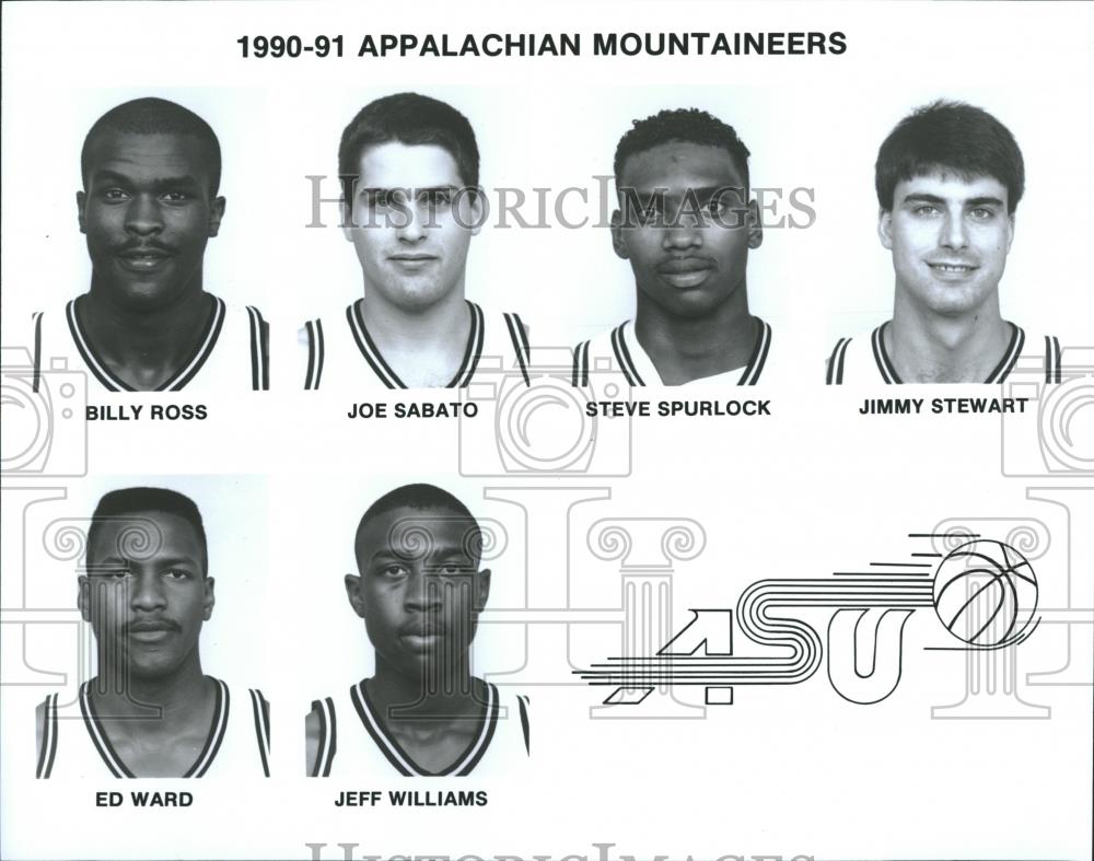 1990 Press Photo Appalachian Mountaineers Basketball - RRQ21181 - Historic Images