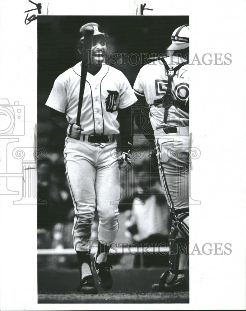 1990 Press Photo Tony Phillips Detroit Tigers Baseball - RRQ21675 - Historic Images