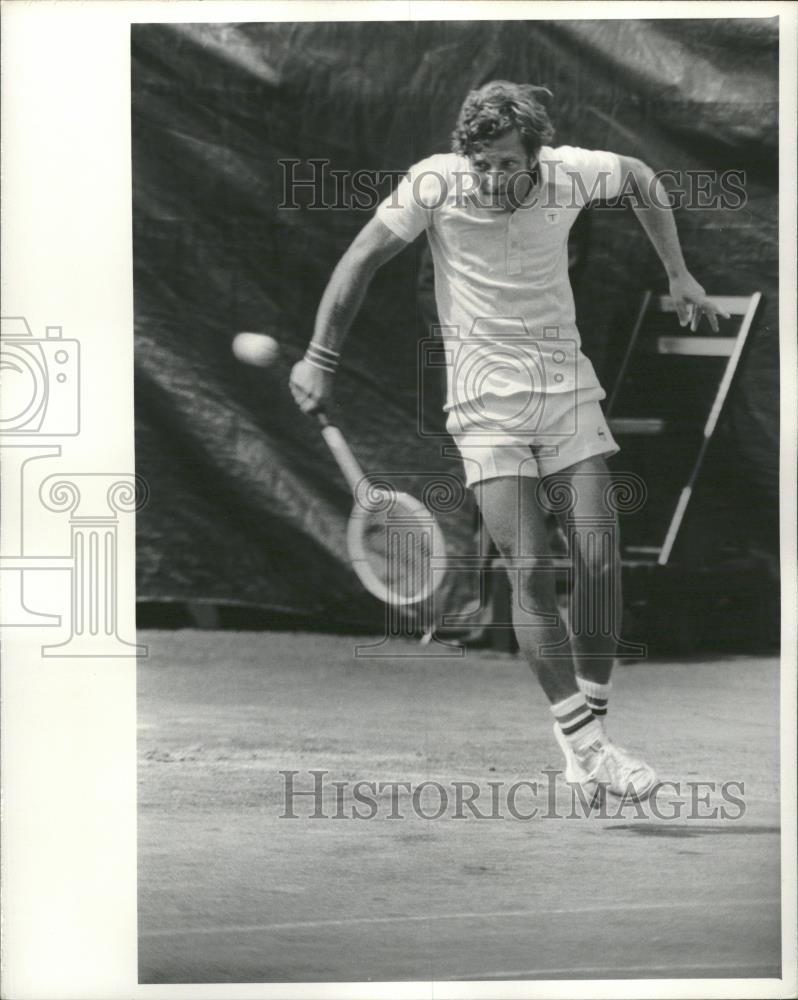 Tennis Star Tom Kodesh Hits Ball Back - RRQ21957 - Historic Images