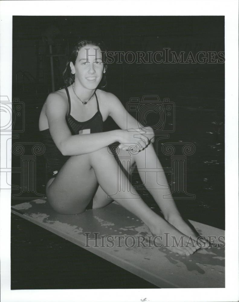 1996 Press Photo Elk Grove High Swimmer Lindsey Farella - RRQ21983 - Historic Images