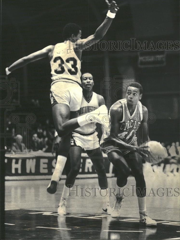 1980 Press Photo Northwestern Forward Gaddis Rathel - RRQ22051 - Historic Images