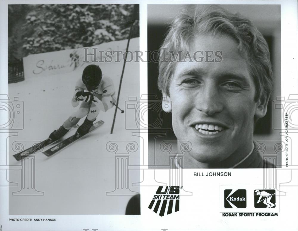 1984 Press Photo Bill Johnson Alpine Ski Racer US Team - RRQ22163 - Historic Images