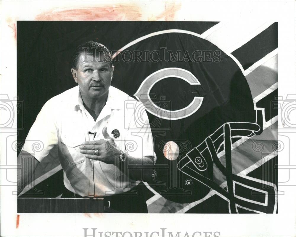 1991 Press Photo Michael K Ditka Chicago Bears Coach - RRQ22351 - Historic Images