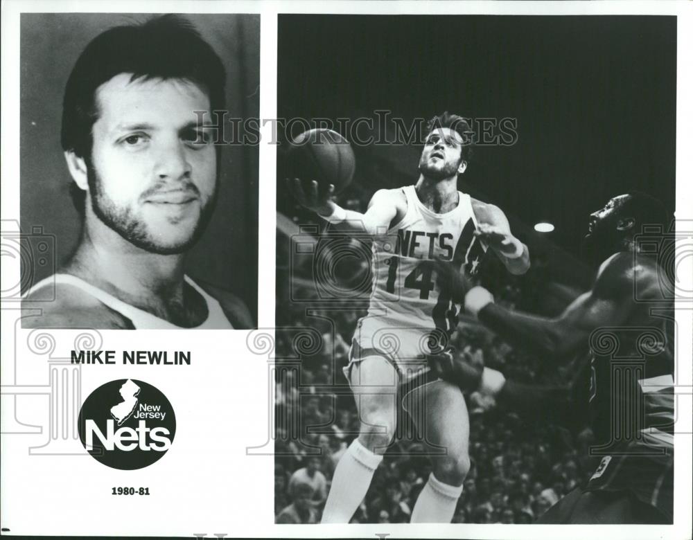 1981 Press Photo Mike Newlin Guard New Jersey Nets - RRQ22381 - Historic Images