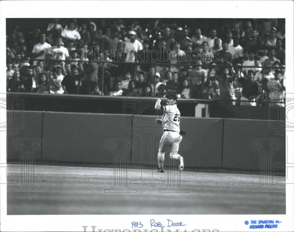 1993 Press Photo San Francisco Giant Rob Deer In Action - RRQ22469 - Historic Images