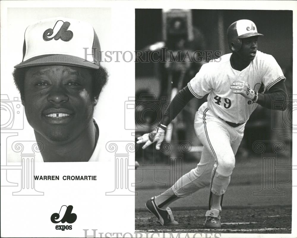 1981 Press Photo Warren Cromartie Baseball Player - RRQ22533 - Historic Images