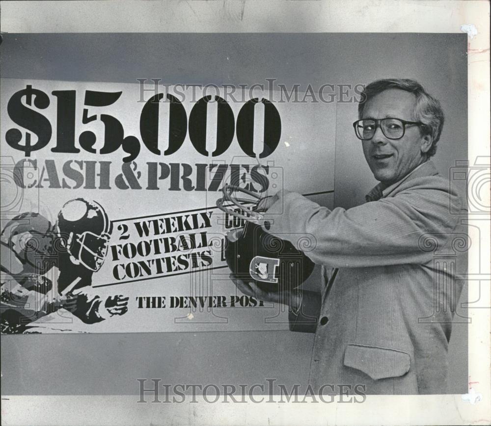 1981 Press Photo Denver Post Super Bowl Trip Winner - RRQ22809 - Historic Images