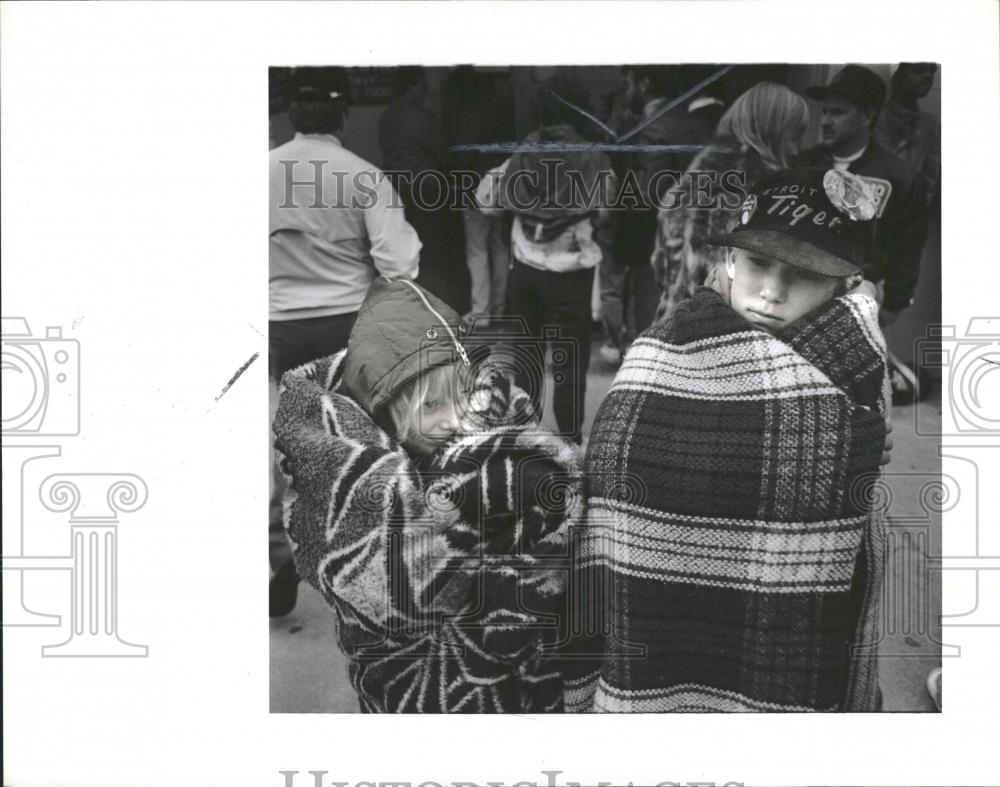 1987 Press Photo Baseball Detroit Fans Children Jill - RRQ23191 - Historic Images