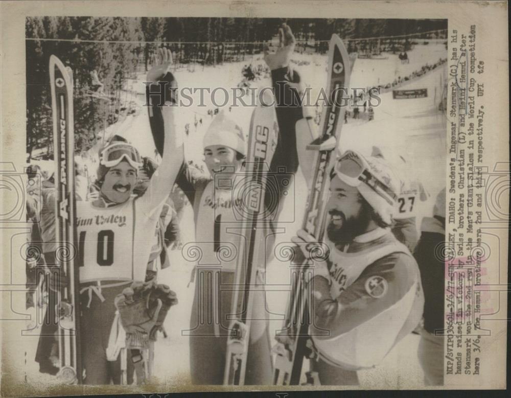 1977 Press Photo Swedens Ingemar Stenmark Competition - RRQ23397 - Historic Images