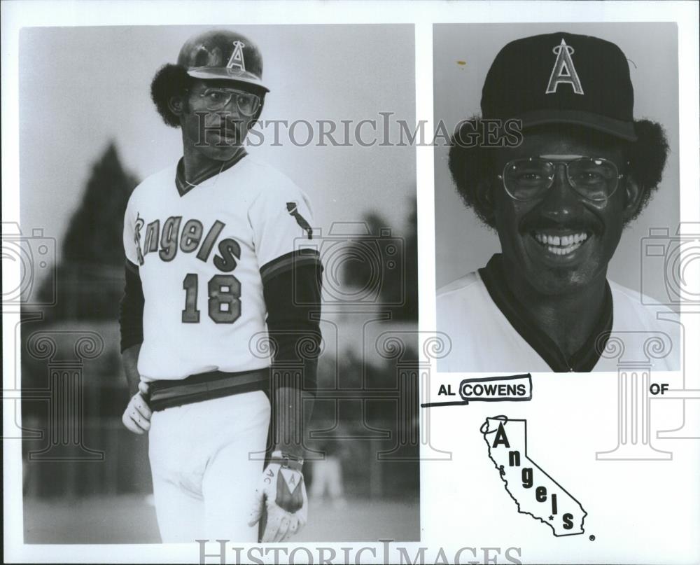 Press Photo Al Cowens fielder Major League Baseba - RRQ23479 - Historic Images