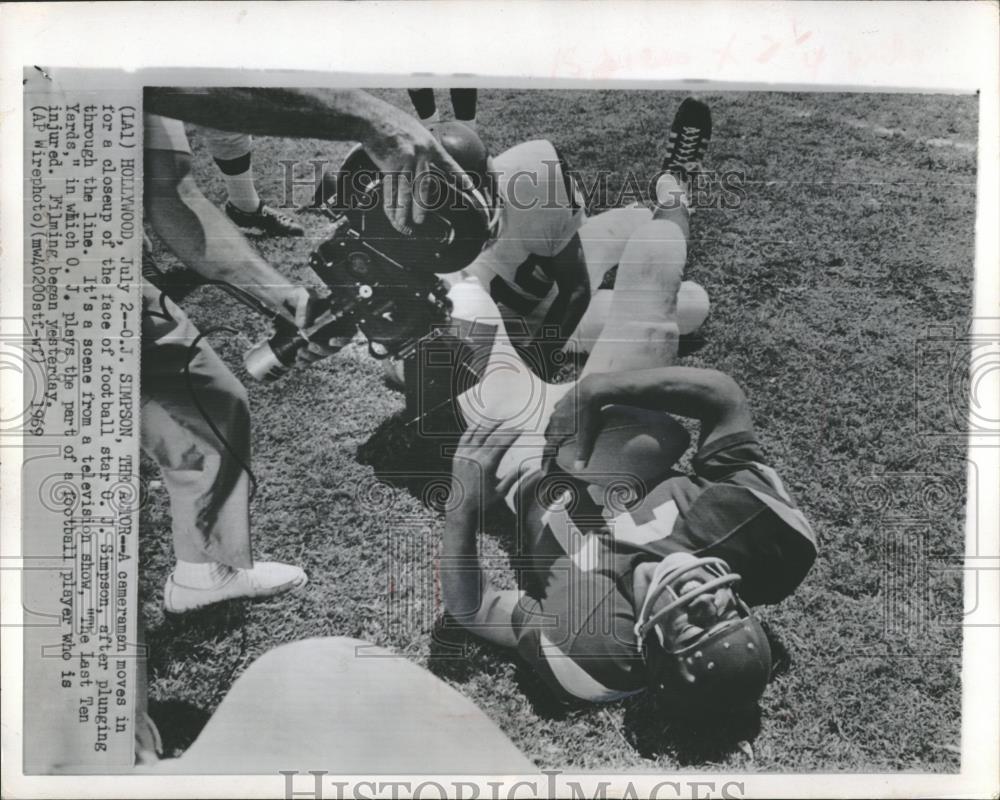 1969 Press Photo OJ Simpson The Last Ten Yards - RRQ23653 - Historic Images