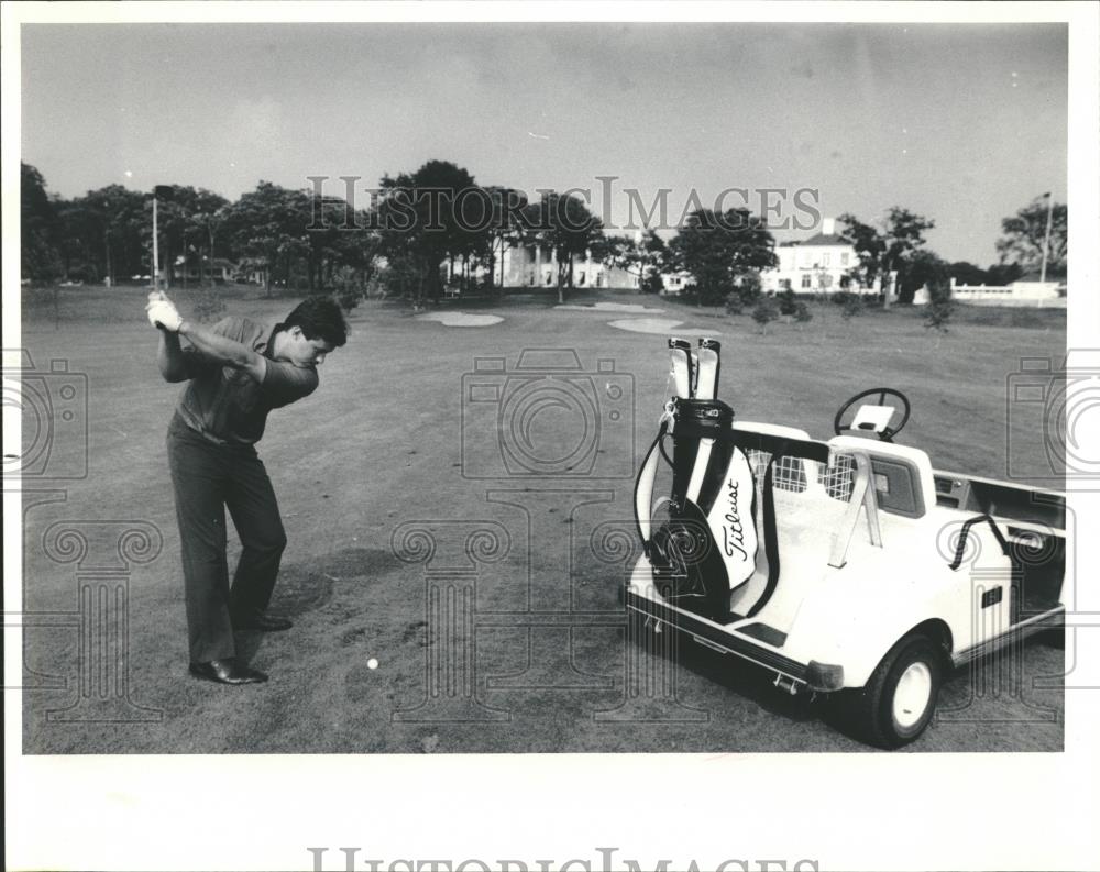 1986 Press Photo Exmoor Country Club Rob Saunders - RRQ23717 - Historic Images