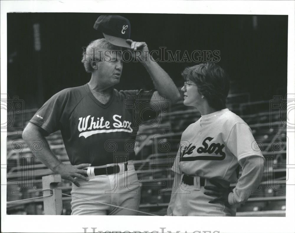 1990 Press Photo Randy Hundley Baseball Fantasy Camp - RRQ24393 - Historic Images