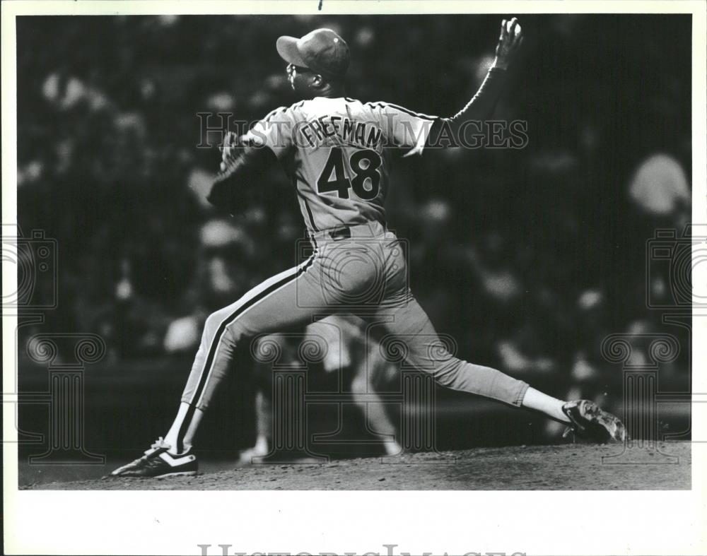 1988 Press Photo Marvin Freeman League Baseball Pitcher - RRQ24979 - Historic Images