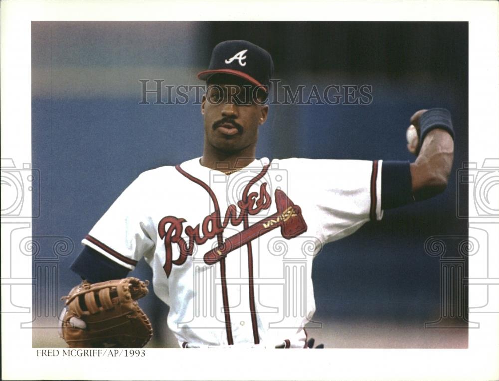 1993 Press Photo Fred Mcgriff ESPN Sportscaster MLB - RRQ25137 - Historic Images