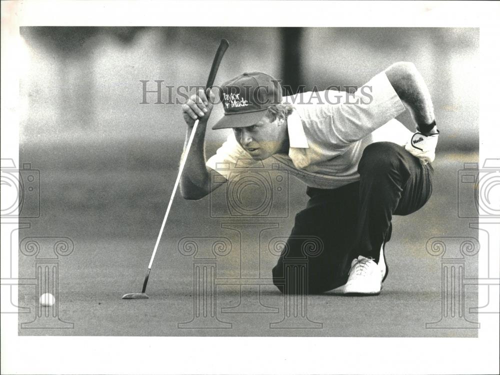 1990 Press Photo Gray Pinns Golf Player - RRQ25357 - Historic Images