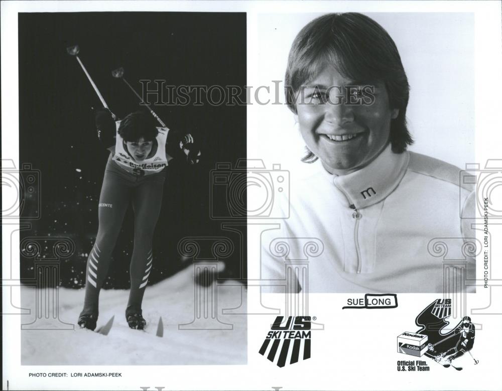 1985 Press Photo Suelong U S Ski Team Ice Sows Picture - RRQ25785 - Historic Images