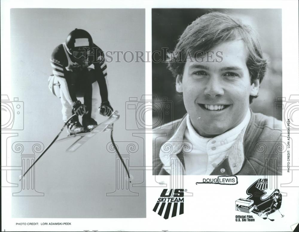 1985 Press Photo Doug Lewis Alpine Ski racer US team - RRQ25929 - Historic Images