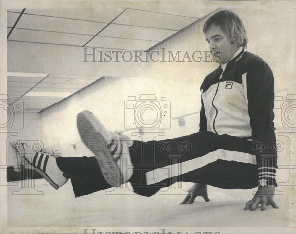 Exercise Skier Builds Blance Muscles, 1975 vintage press photo print ...