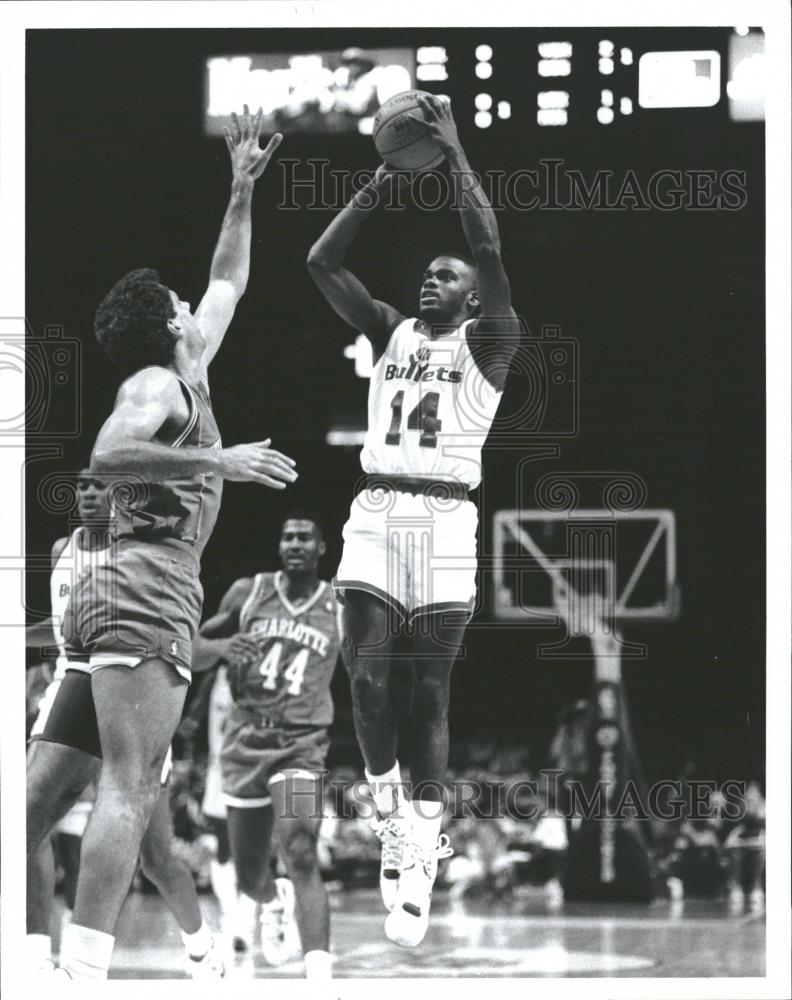 1991 Press Photo Albert Jay English Washington Bullets - RRQ26121 - Historic Images