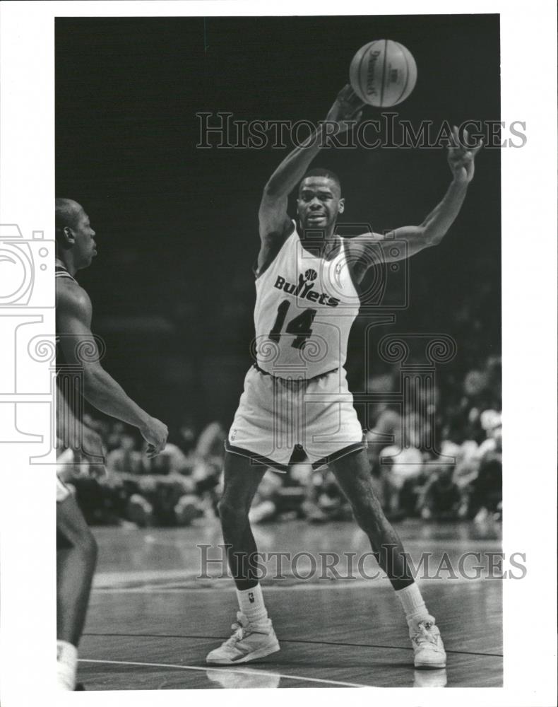 Press Photo A.J. English Washington Bullets Basketball - RRQ26125 - Historic Images