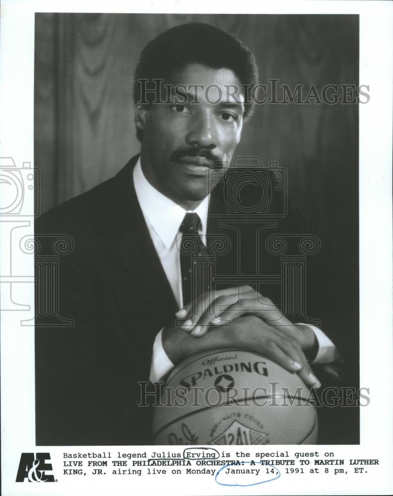 Press Photo Julius Erving Philadelphia Orchestra Martin - RRQ26987 - Historic Images