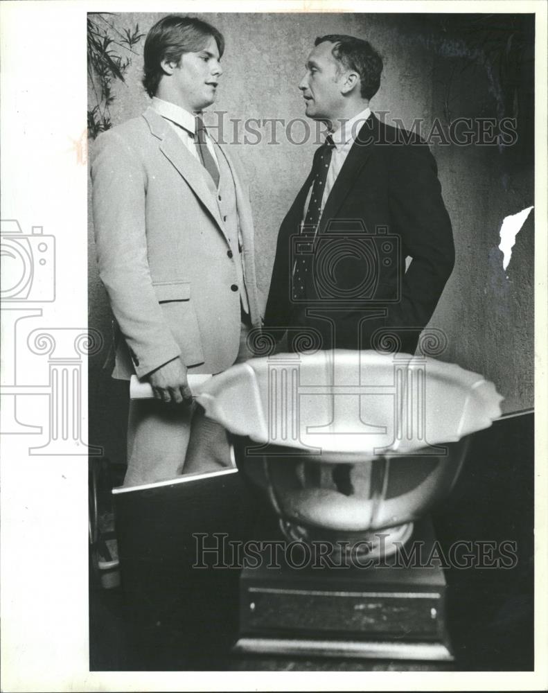 1981 Press Photo Tony Furjanic Notre Dame Gerry coach - RRQ27005 - Historic Images