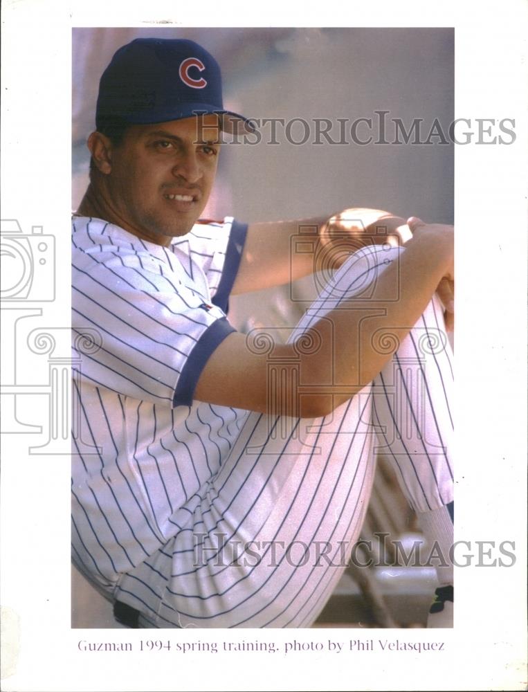 1994 Press Photo ÃƒÂngel MoisÃƒÂ©s GuzmÃƒÂ¡n Chicago Cubs Major - RRQ27101 - Historic Images