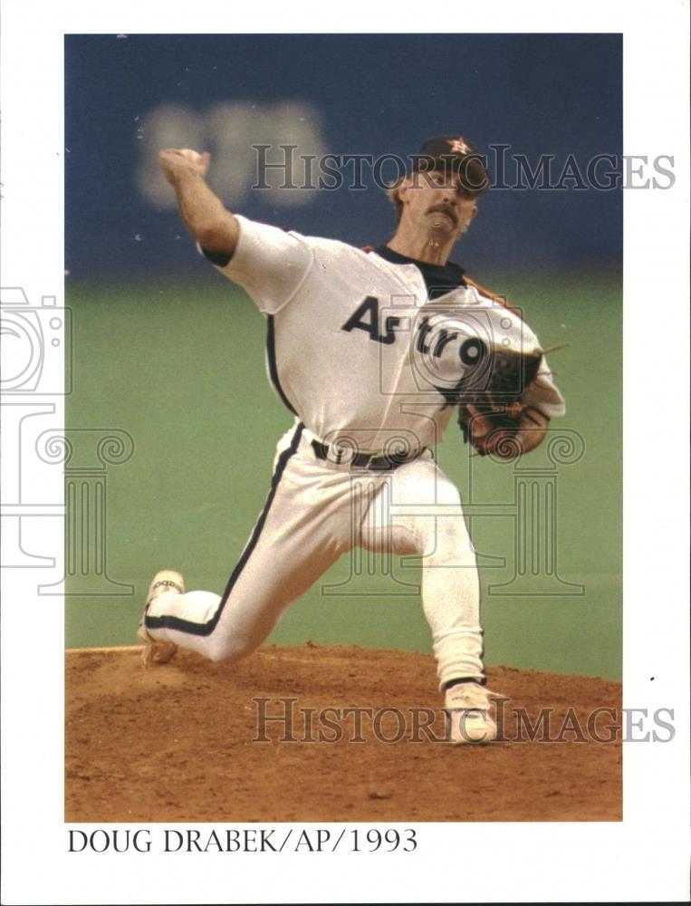 1993 Press Photo Doug Drabek Pitcher Houston Astros - RRQ27109 - Historic Images