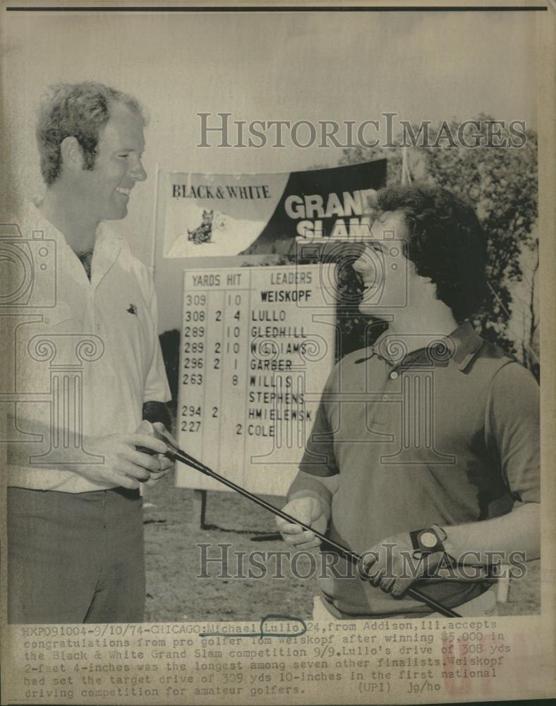 1974 Press Photo Micheal Lullo Tom Weiskopf Black White - RRQ27403 - Historic Images