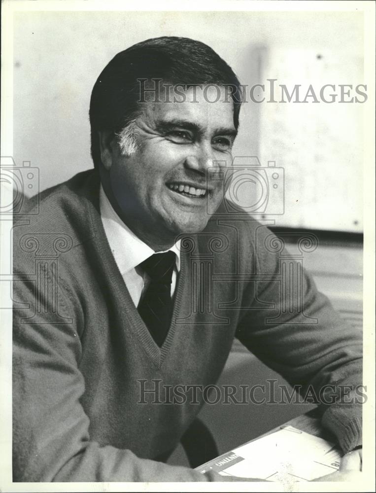 1981 Press Photo Joey Amalfitano Chicago Cubs office - RRQ27425 - Historic Images