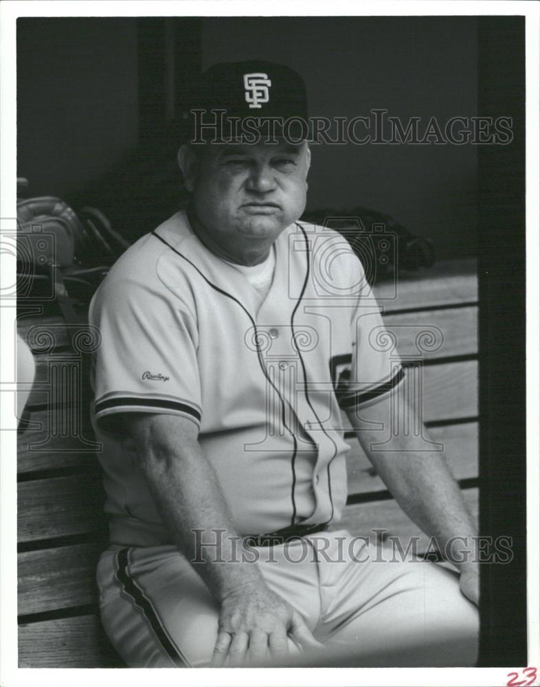 Press Photo Chicago Cubs Don Zimmer Major League Coach - RRQ28171 - Historic Images