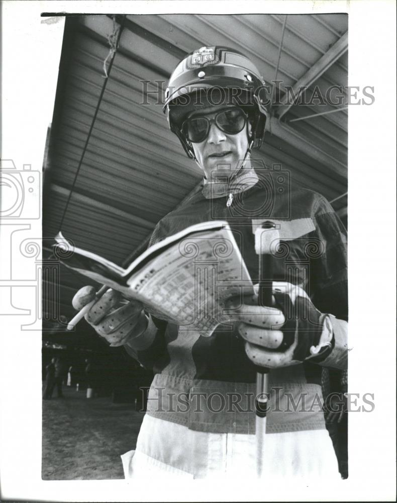 1985 Press Photo Mark Jordan Harness Driver - RRQ28263 - Historic Images